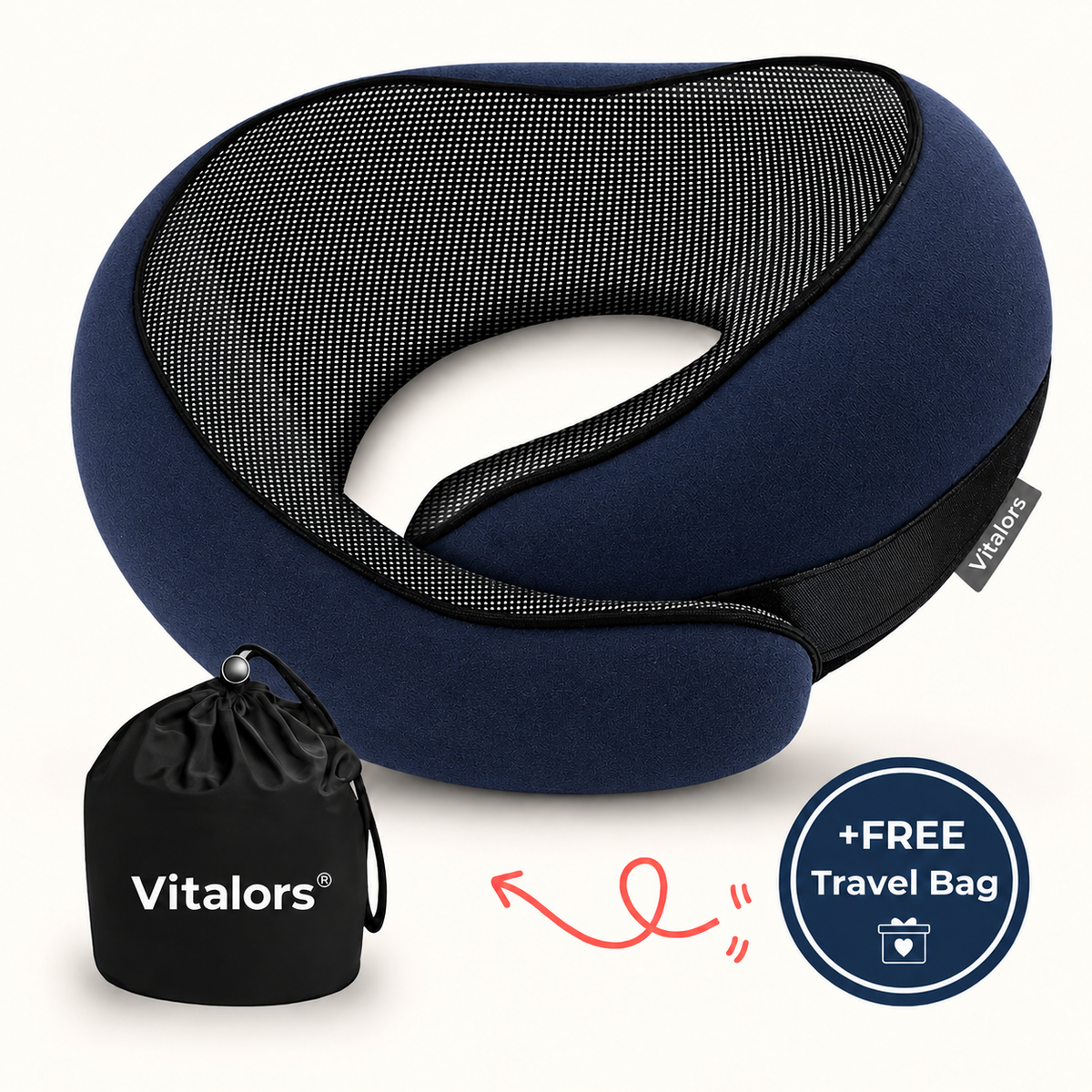 The Original Vitalors® Travel Pillow
